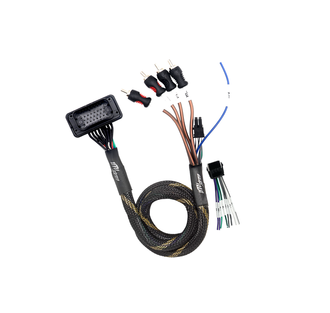 RZR® Pro Series Ride Command Front &amp; Rear RCA Output + Speaker Wire &amp; Remote | UTVS-PRO-RC-RCA-OUT