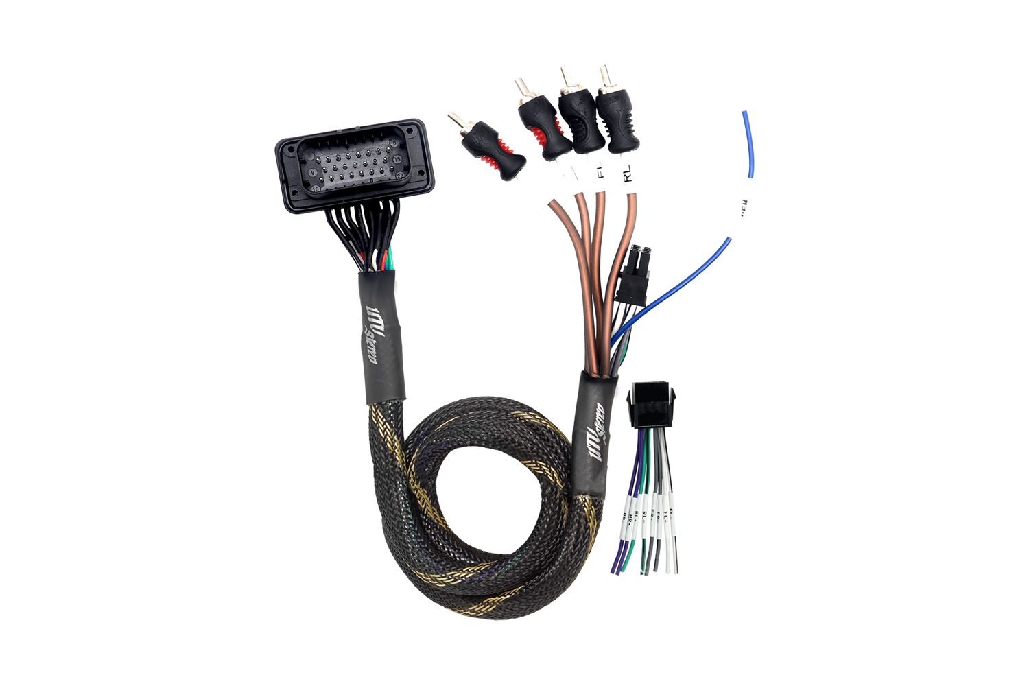 RZR® Pro Series Ride Command Front &amp; Rear RCA Output + Speaker Wire &amp; Remote | UTVS-PRO-RC-RCA-OUT