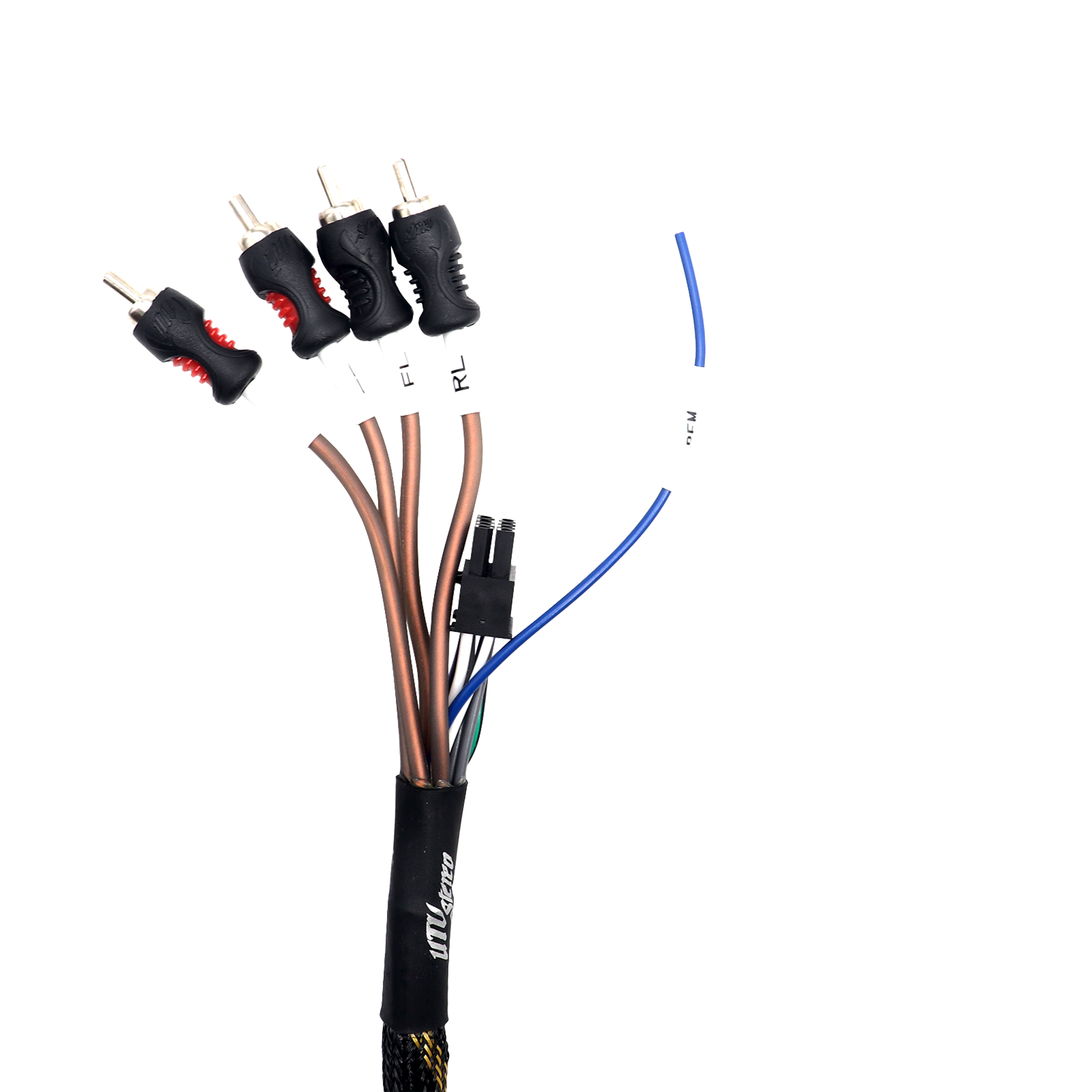 RZR® Pro Series Ride Command Front &amp; Rear RCA Output + Speaker Wire &amp; Remote | UTVS-PRO-RC-RCA-OUT