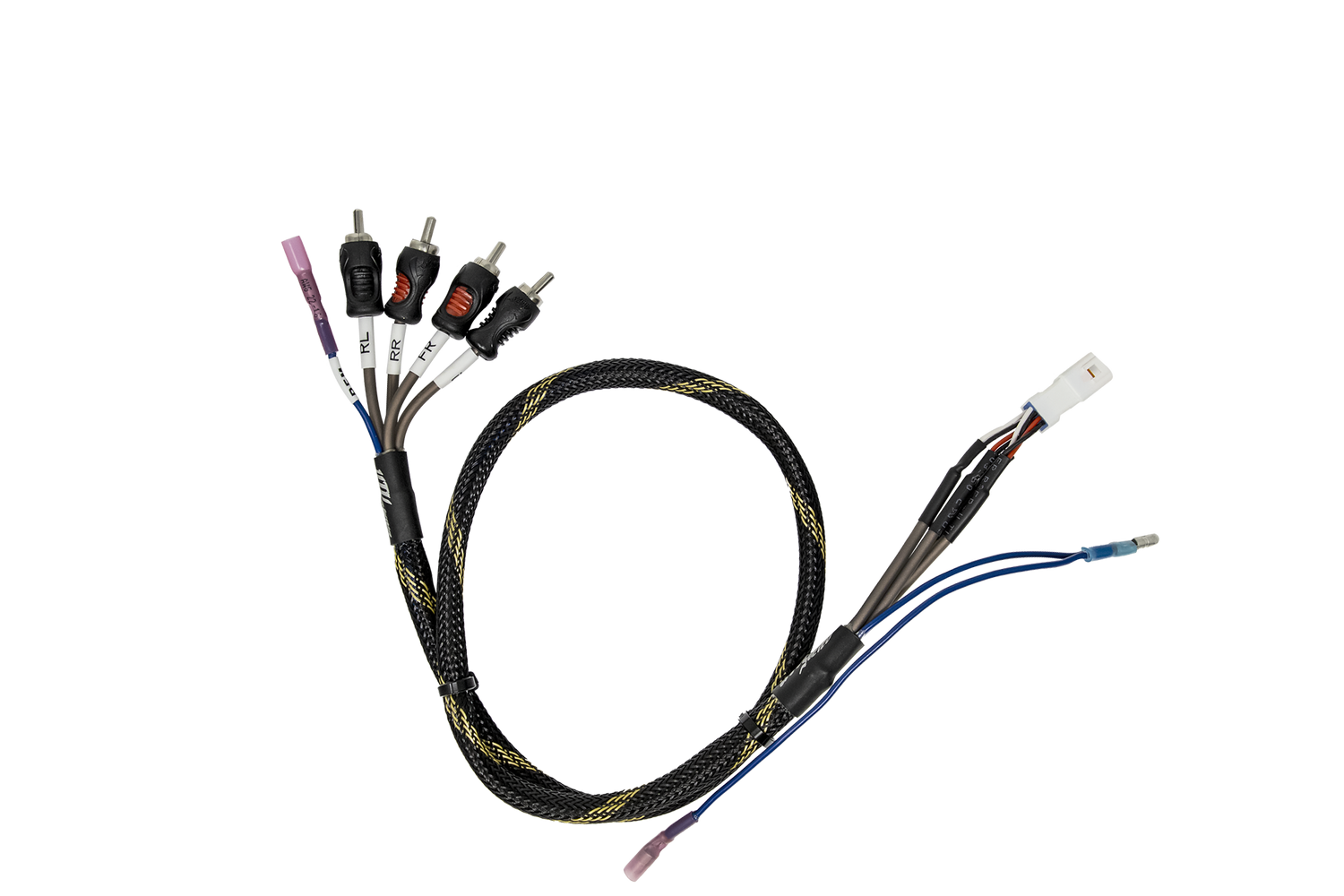 Can-Am® Maverick R BRP GO Front &amp; Rear RCA Output Harness + Remote | UTVS-GO-RCA-OUT