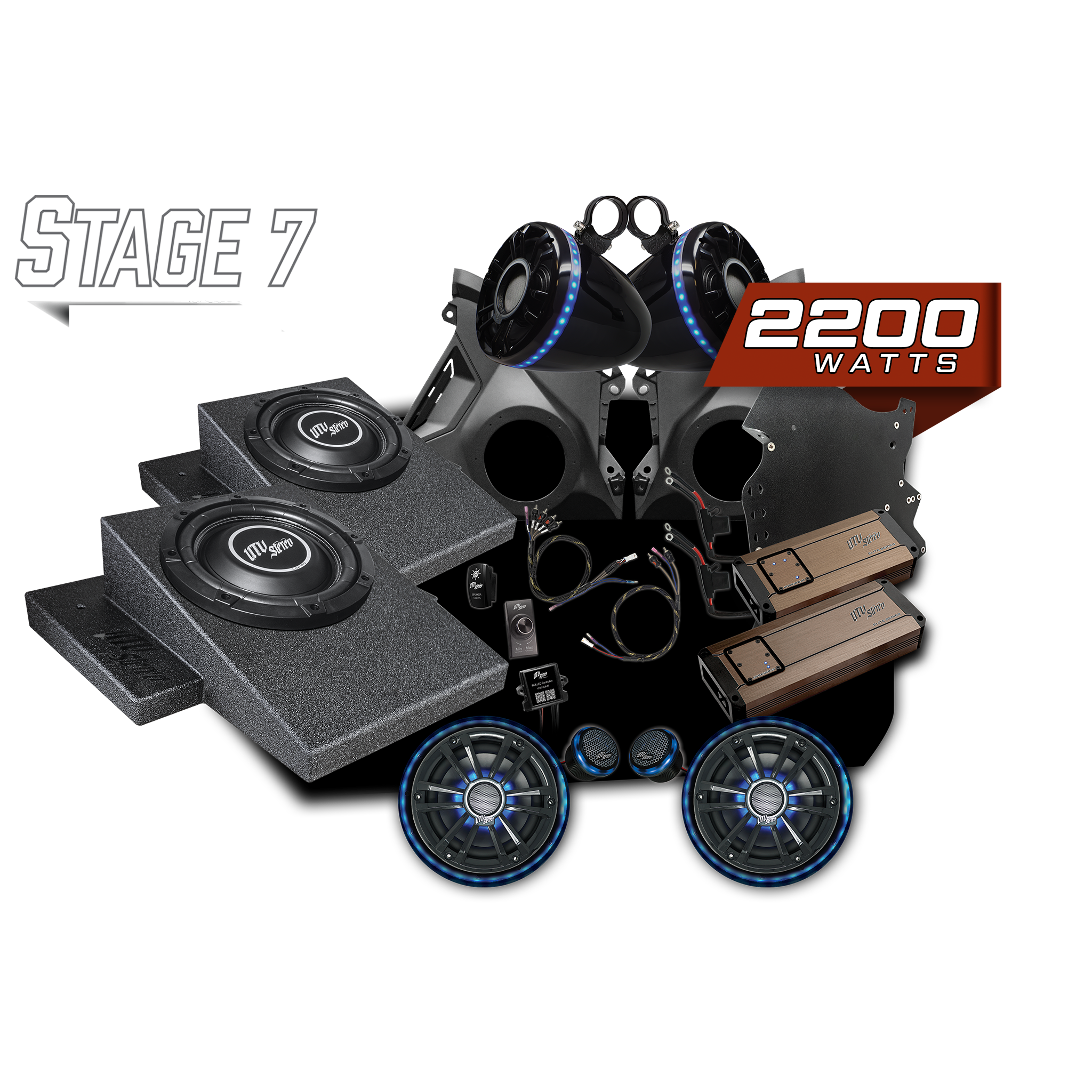 Can-Am® Maverick R Elite Series Stage 7 Stereo Kit | UTVS-R-S7-E