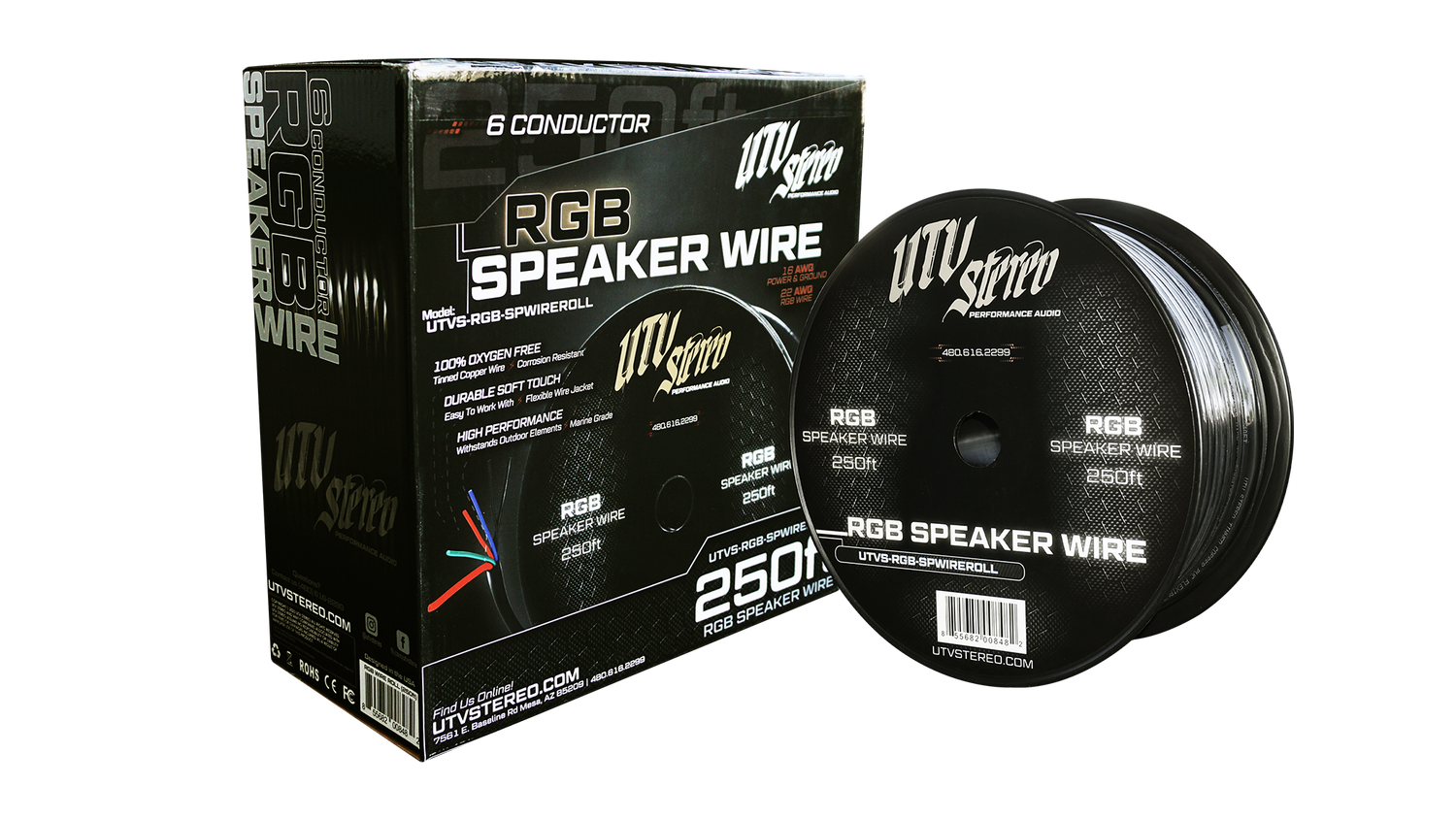 6 Conductor RGB Speaker Wire - 50&