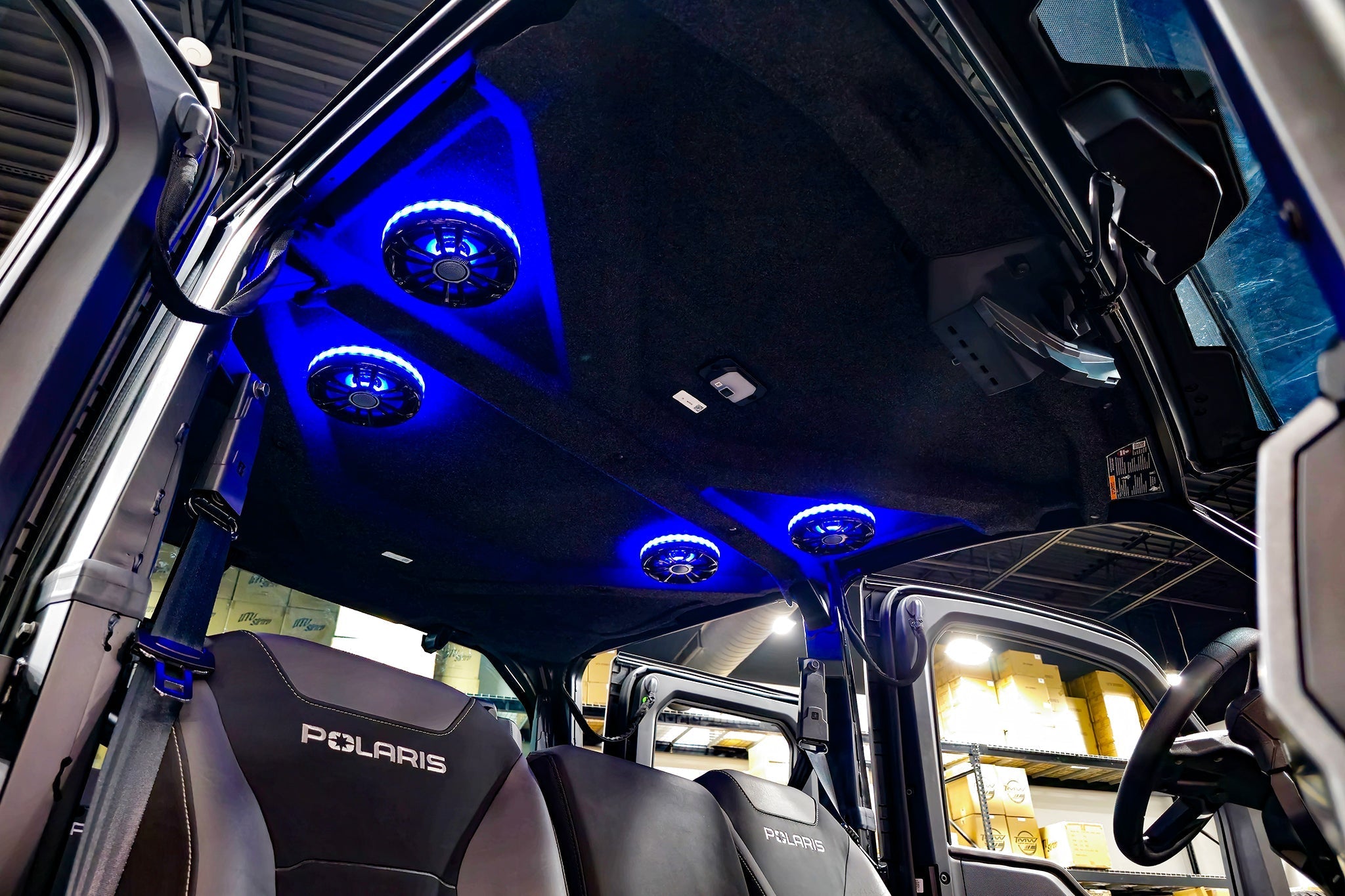 Polaris® Ranger 1500 Overhead Speaker Adapters (Pair) | UTVS-RNG-OSA-REAR