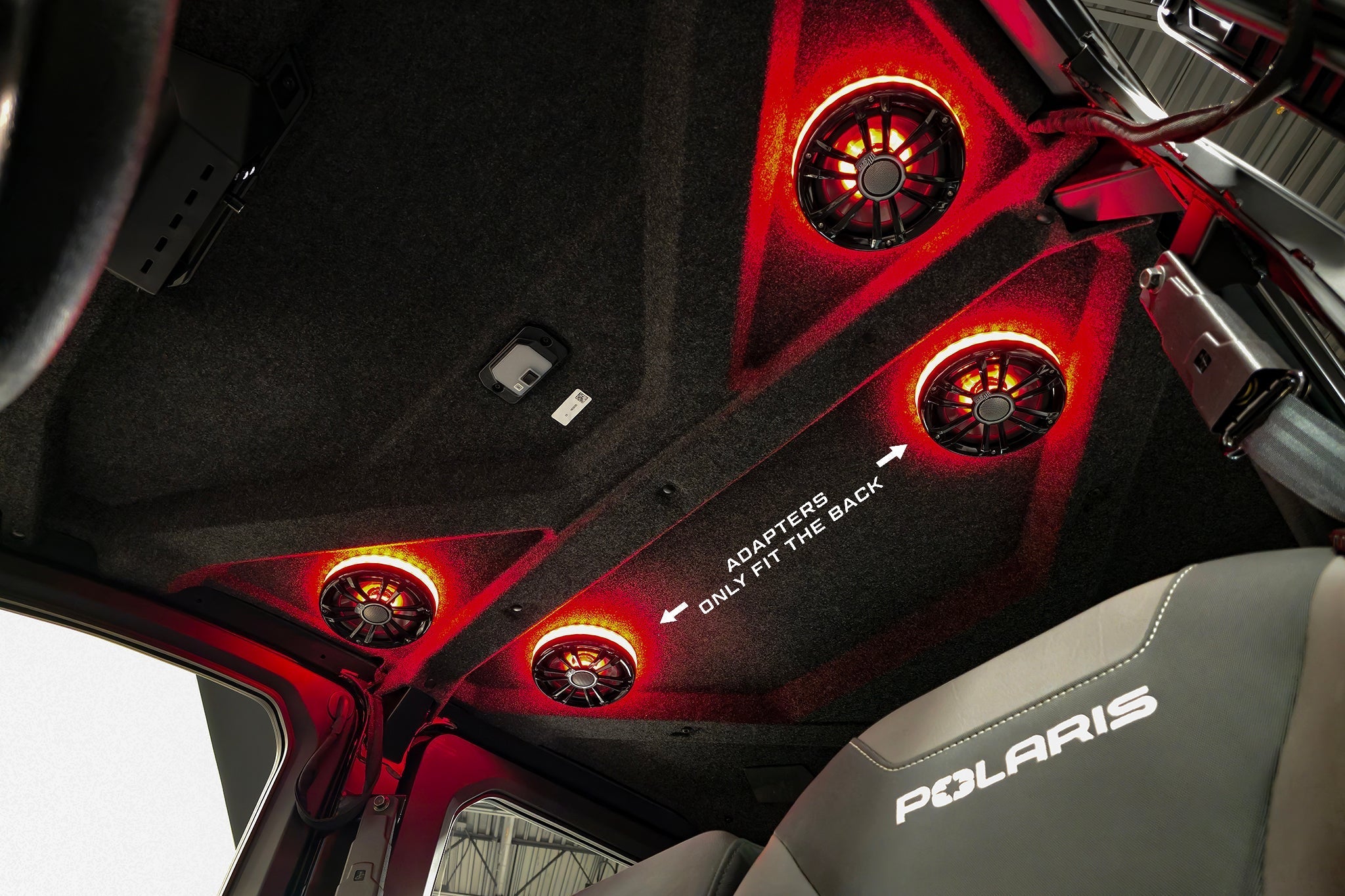 Polaris® Ranger 1500 Overhead Speaker Adapters (Pair) | UTVS-RNG-OSA-REAR