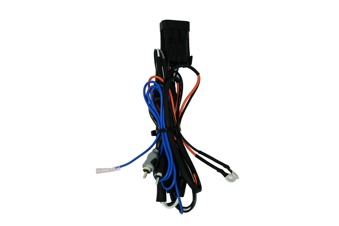 RZR® Ride Command Amplifier Harness - Turn On &amp; Delay Regulated | UTVS-RZR-RC-RCA-REGULATED