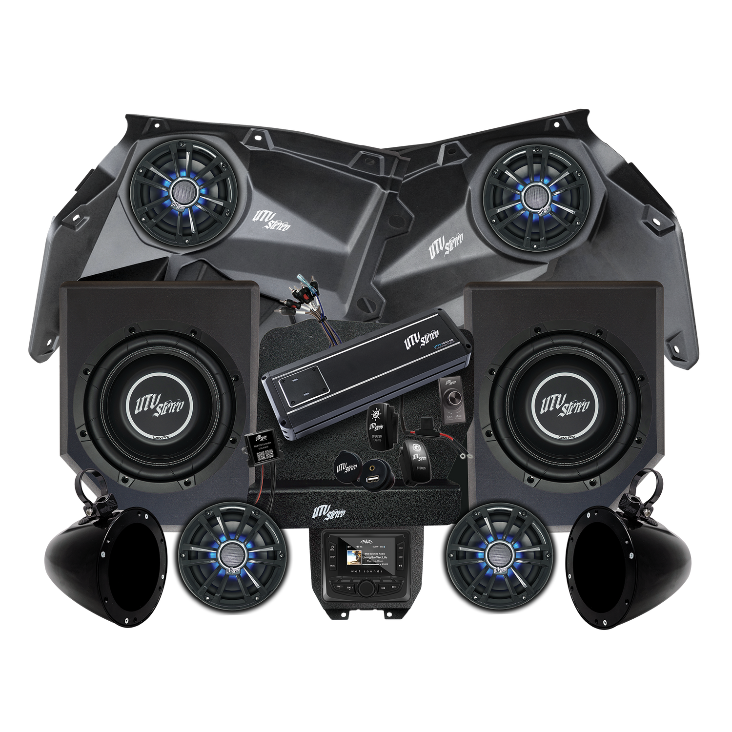 Can-Am® X3 Signature Series Stage 6 Stereo Kit |  UTVS-X3-S6-S