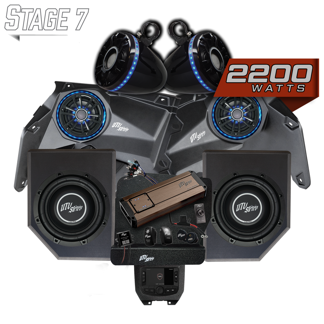 Can-Am® X3 Elite Series Stage 7 Stereo Kit | UTVS-X3-S7-E