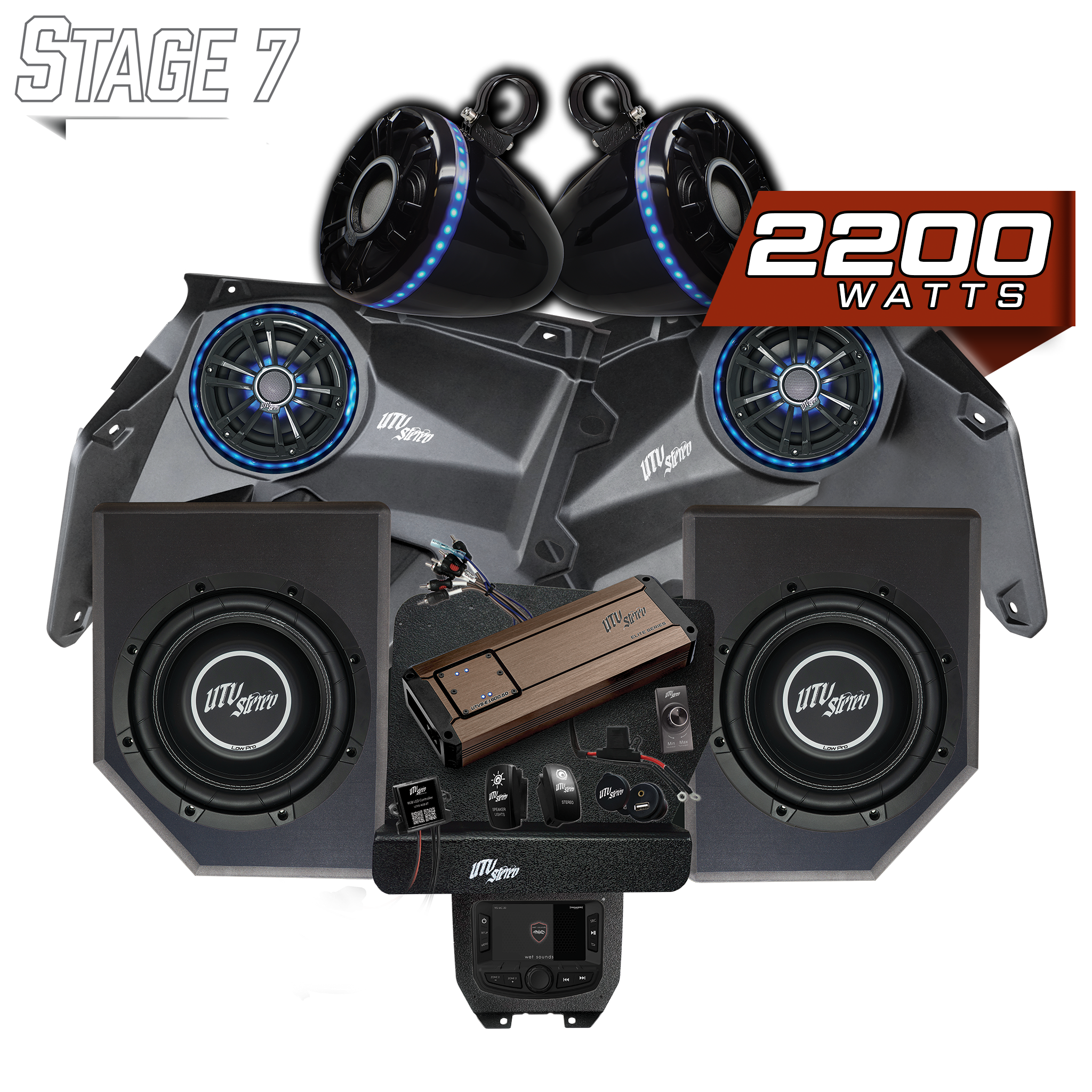 Can-Am® X3 Elite Series Stage 7 Stereo Kit | UTVS-X3-S7-E
