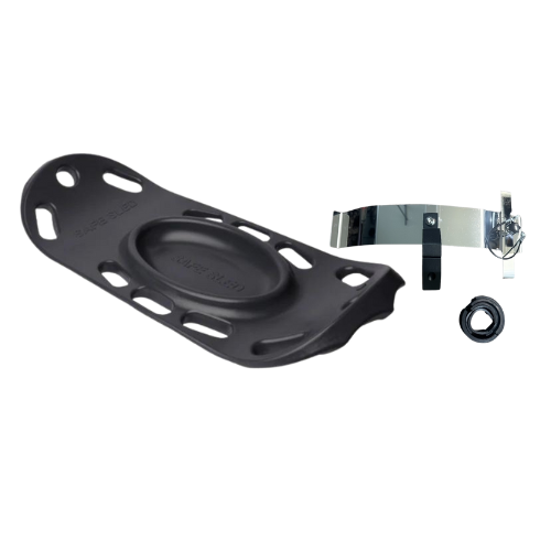 Black Safe Sled with Chrome Mount