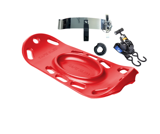 Red Sled Bundle(Mount and 2 Ratchet Straps) - safesled