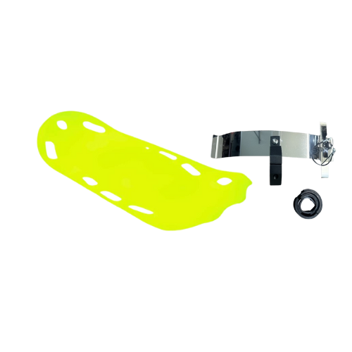 Fluorescent Green Safe Sled with Chrome Mount