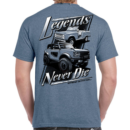 Legends Never Die Bronc T-shirt