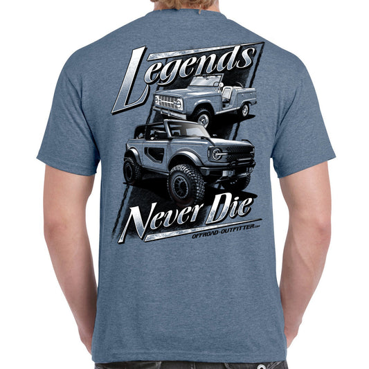 Legends Never Die Bronc T-shirt