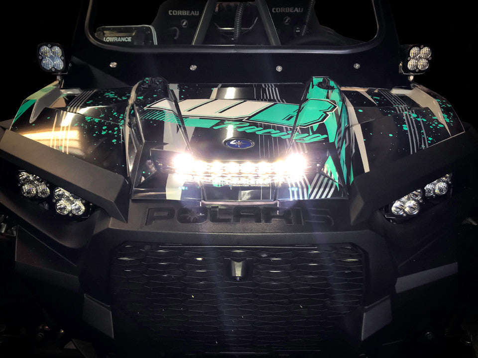 Polaris RZR S8 10" Hood Light Kit | XP Turbo 2016–2018