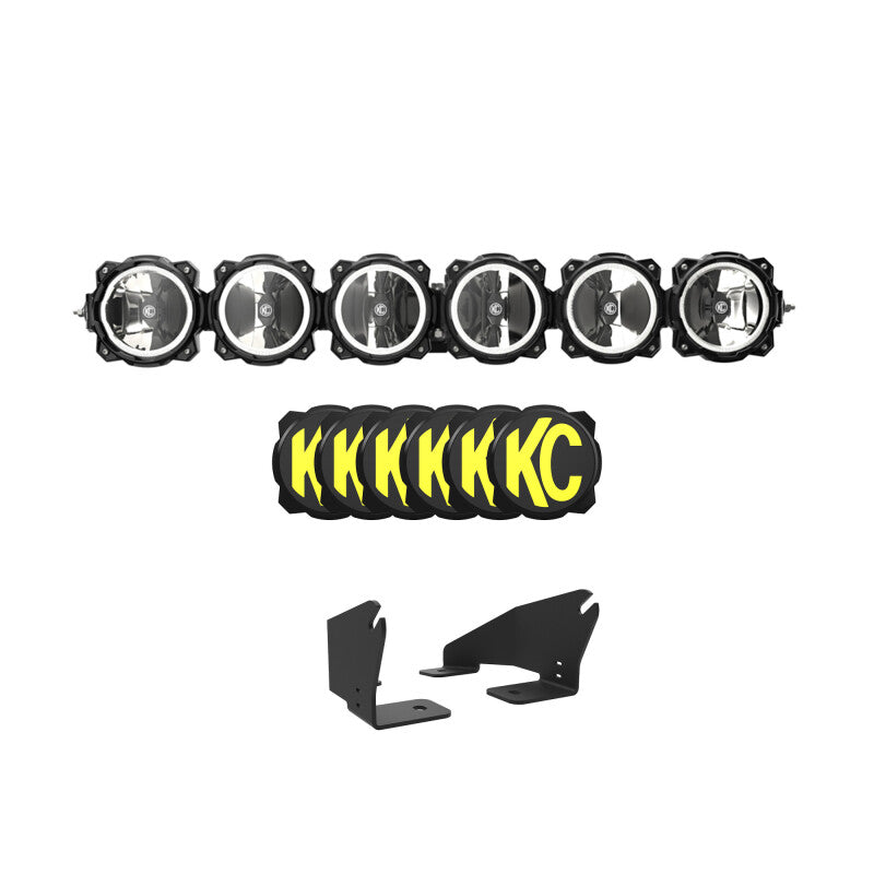 KC Gravity Pro6 39" LED Light Bar - Polaris RZR Pro R Overhead Kit