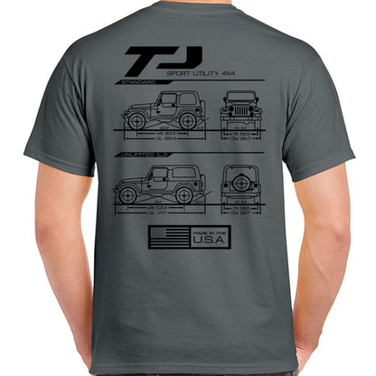 TJ/LJ Blueprint T-Shirt