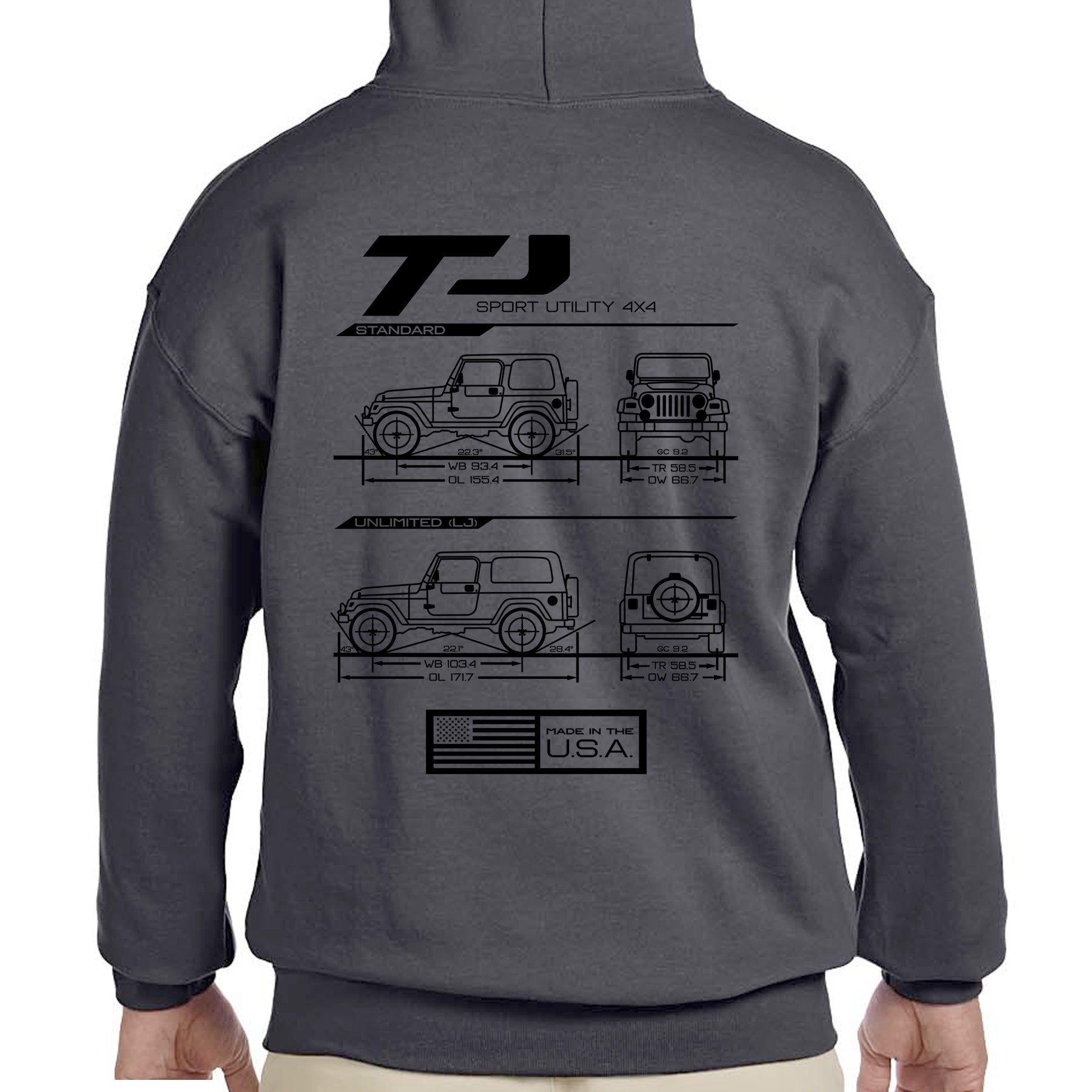 TJ/LJ Blueprint Pullover Hoodie