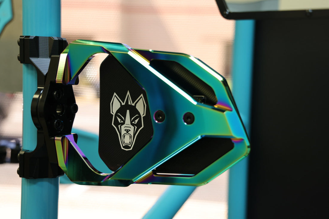 Cuero Race UTV Side Mirror Oil Slick