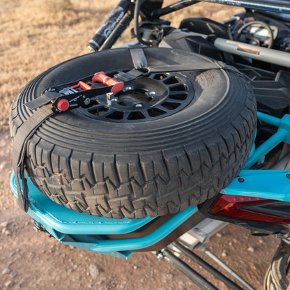B2G Can Am X3 Rear Storage and Tire Rack