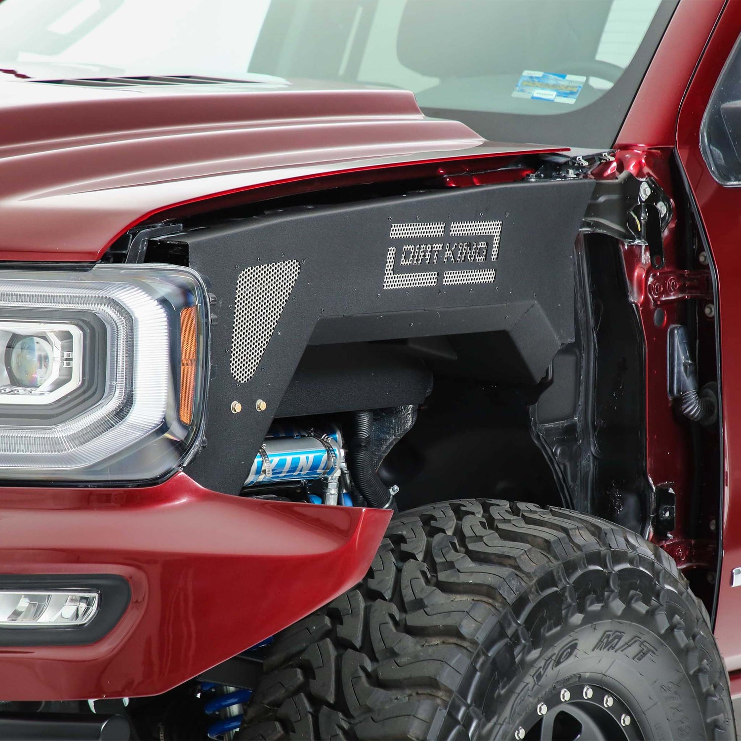 Over-sized Front Wheel Wells