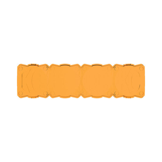 KC HiLiTES FLEX ERA LED Light Bar 10in. Light Shield - Amber (SHIELD ONLY)