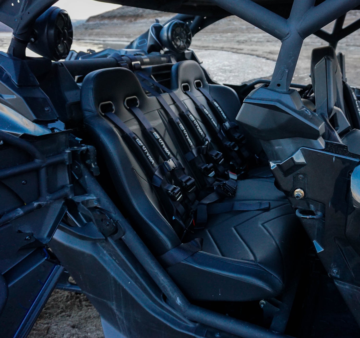 Maverick X3 Rear Bench Seat W Harnesses (2017+)