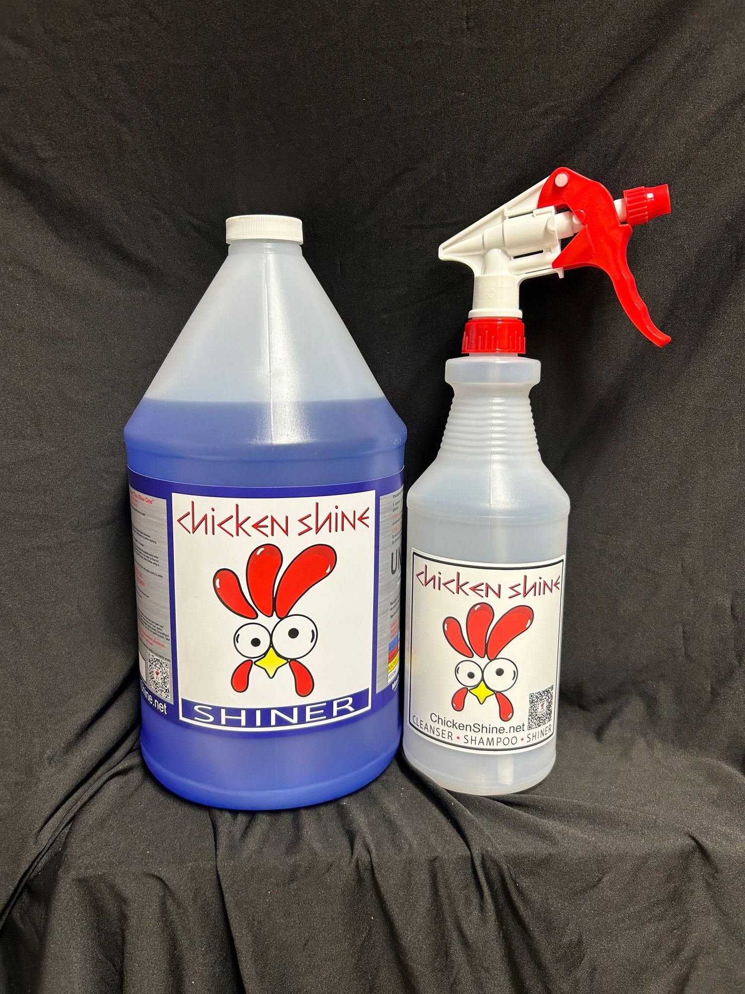 1 Gallon of Chicken Shine Shiner w/ Fillable Spray Bottle