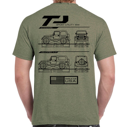 TJ/LJ Blueprint T-Shirt
