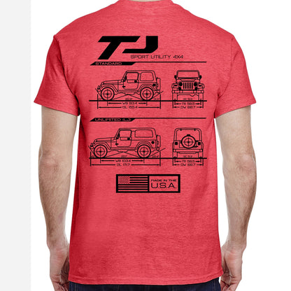 TJ/LJ Blueprint T-Shirt