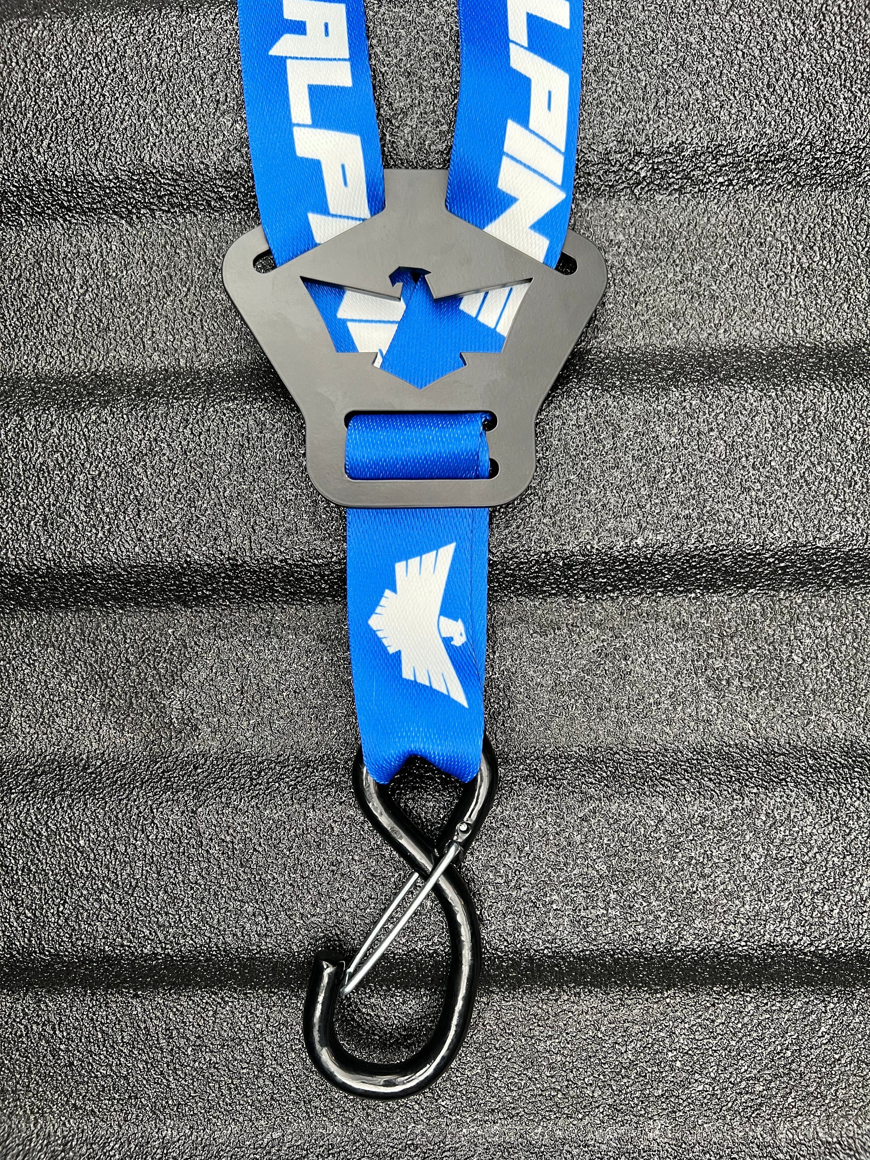 Dual Y Fuel Jug Strap-Blue Alpine Offroad