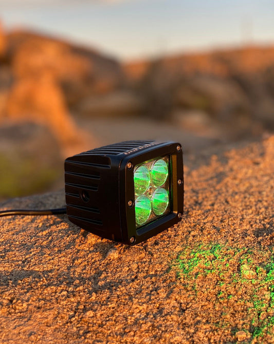 Green / White Dual Color Off Road LED Pod