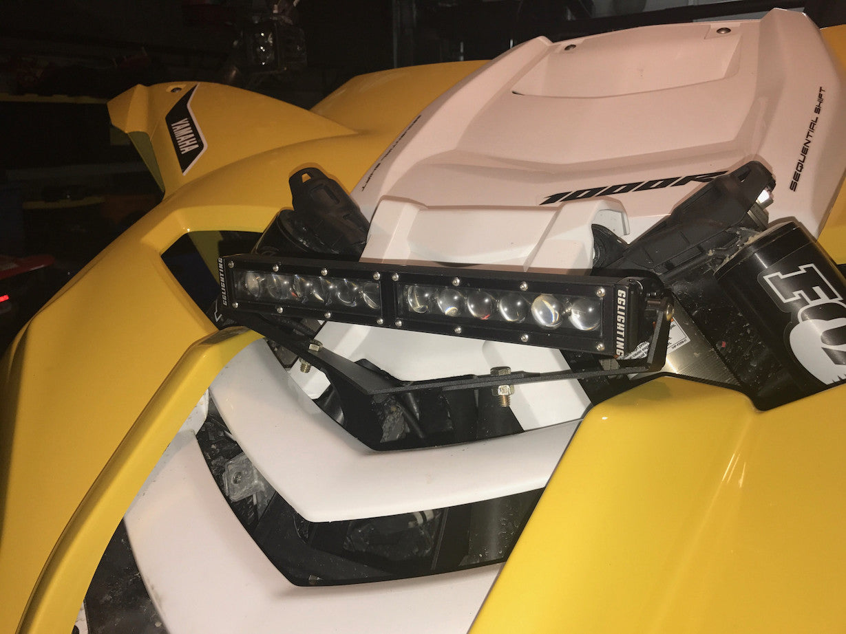 Yamaha YXZ 1000r 12" Single Row LED Bar Shock Mount