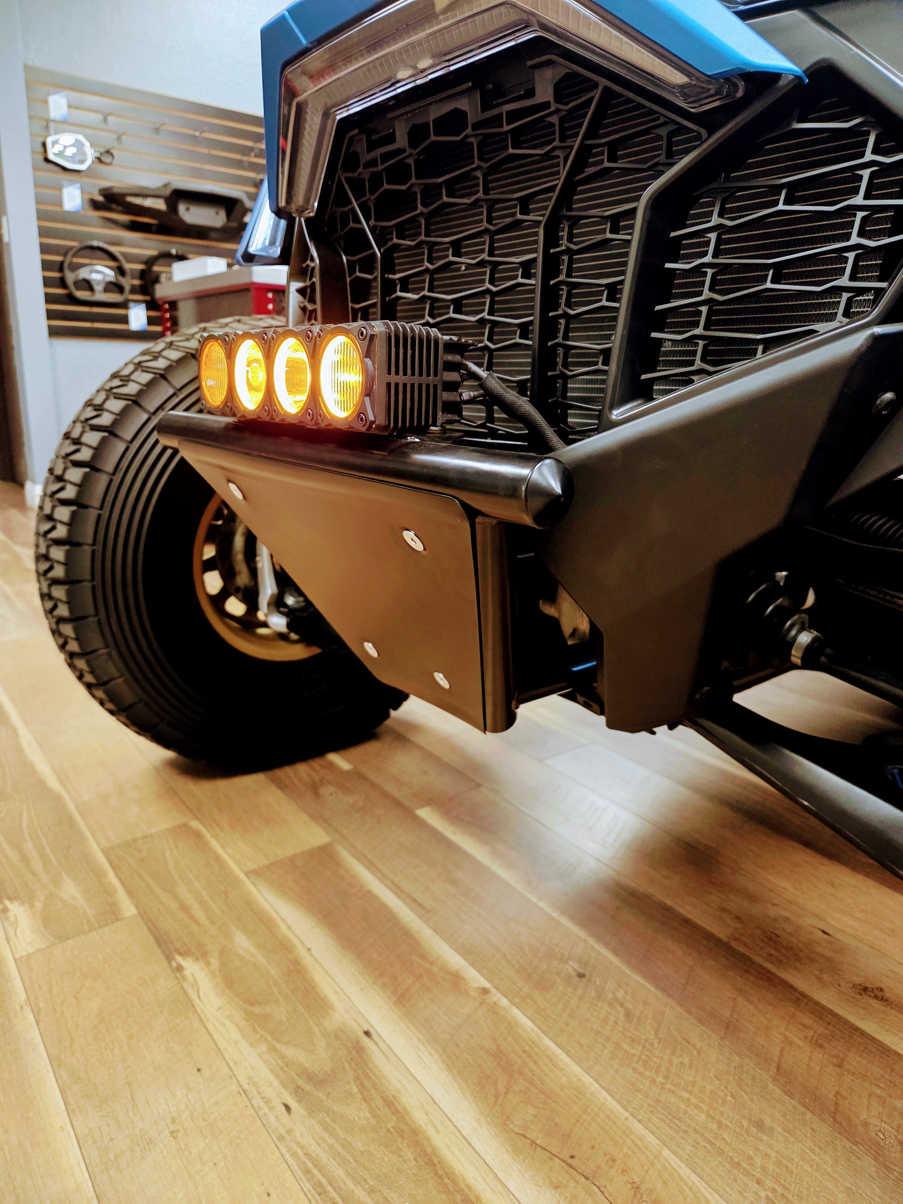 UTV Speed Polaris Pro R Flat Top Front Bumper