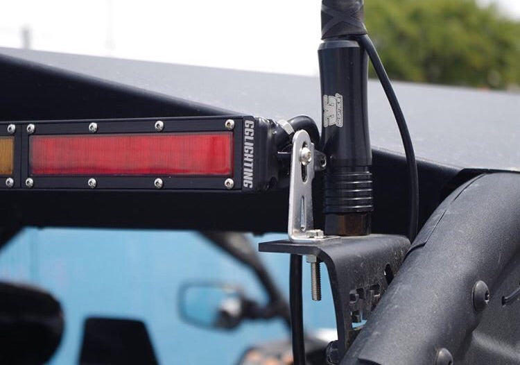 Can-Am X3 Rear Chase Light &amp; Whip Mount Made In USA