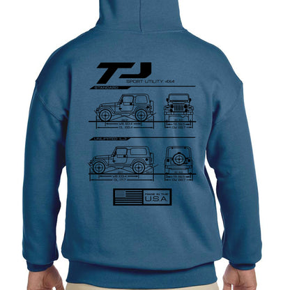 TJ/LJ Blueprint Pullover Hoodie