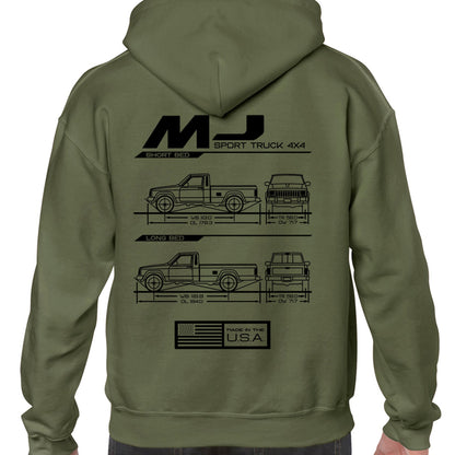 MJ Blueprint Pullover Hoodie