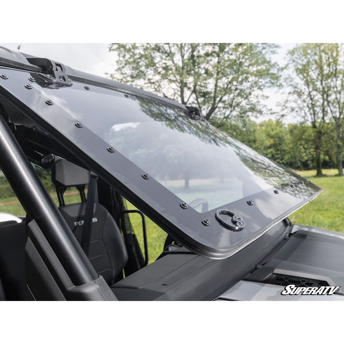 SuperATV - 2024+ Polaris Ranger XD 1500 MaxDrive Power Flip Windshield