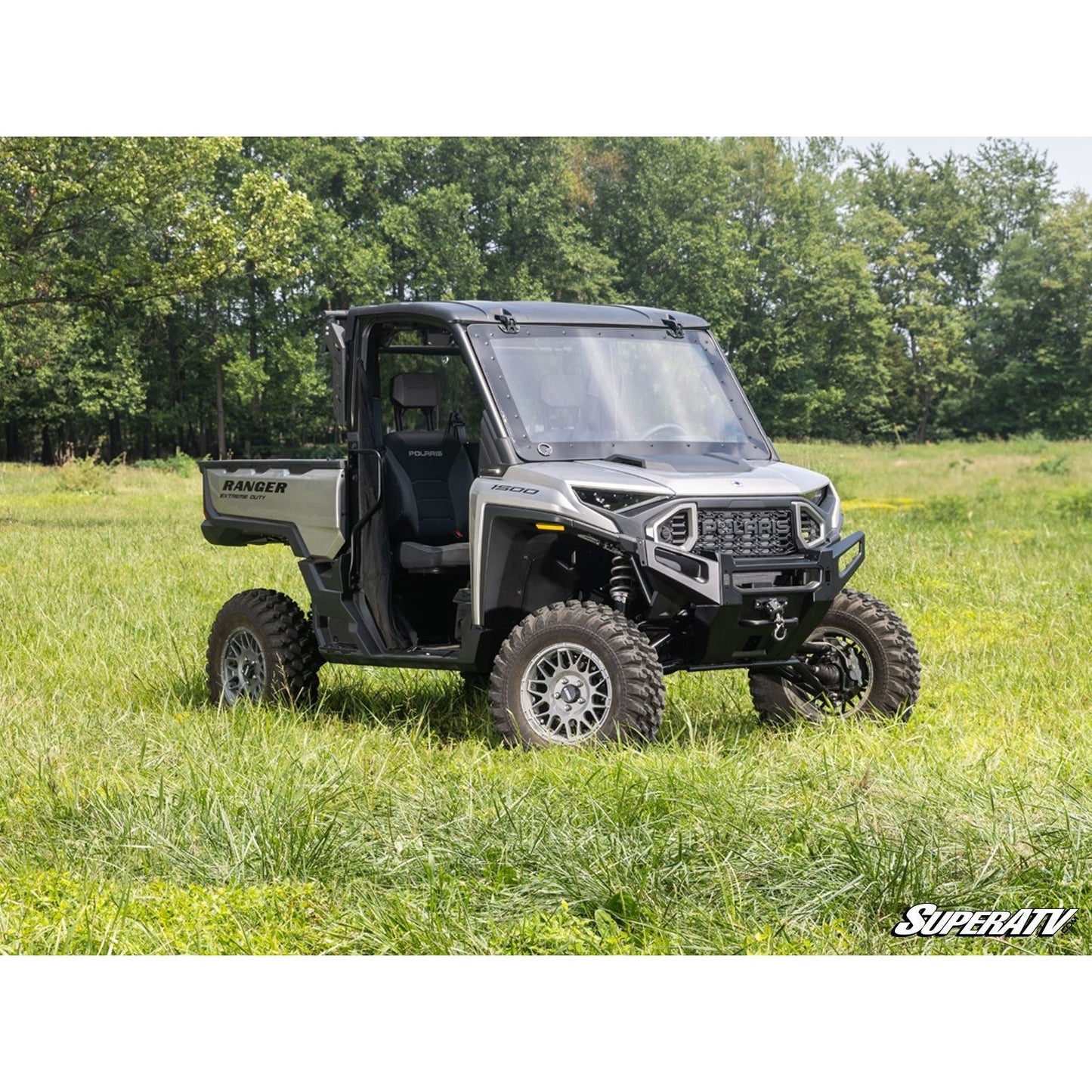 SuperATV - 2024+ Polaris Ranger XD 1500 MaxDrive Power Flip Windshield