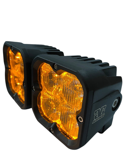 Amber Backlit Race Pod Bundle With Wiring Harness