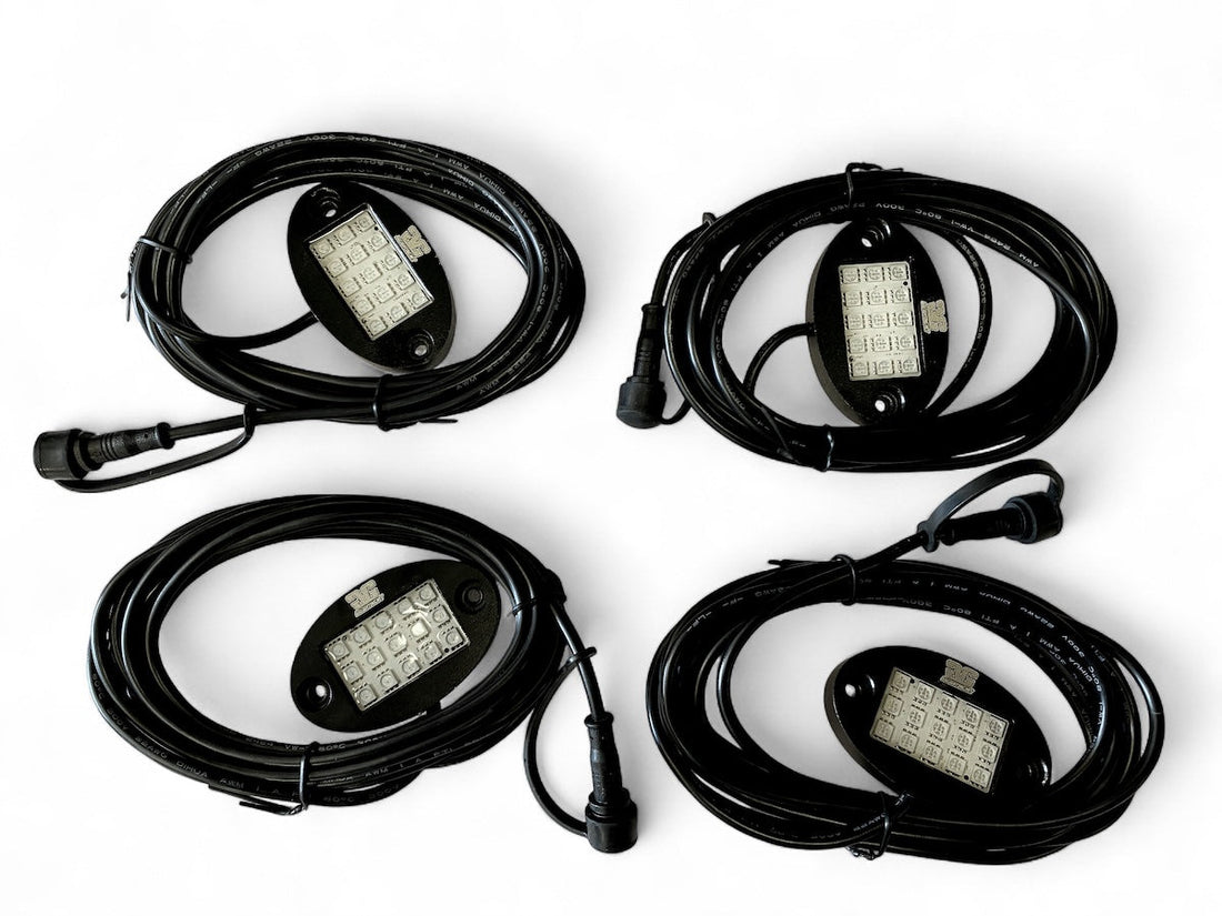 Revo 4 Piece RGB Bluetooth Rock Light Kit