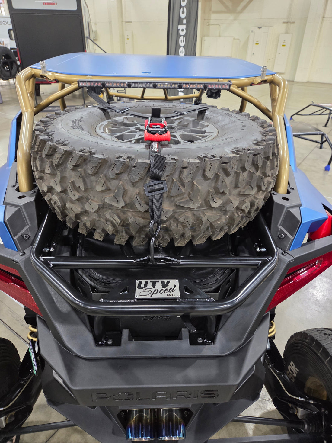 Tire Carrier with shocks for the Polaris Pro R by UTV Speed