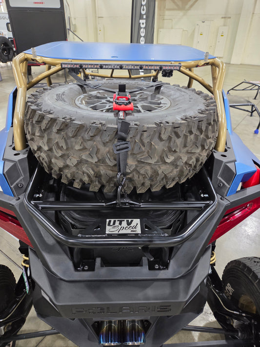Tire Carrier with shocks for the Polaris Pro R by UTV Speed