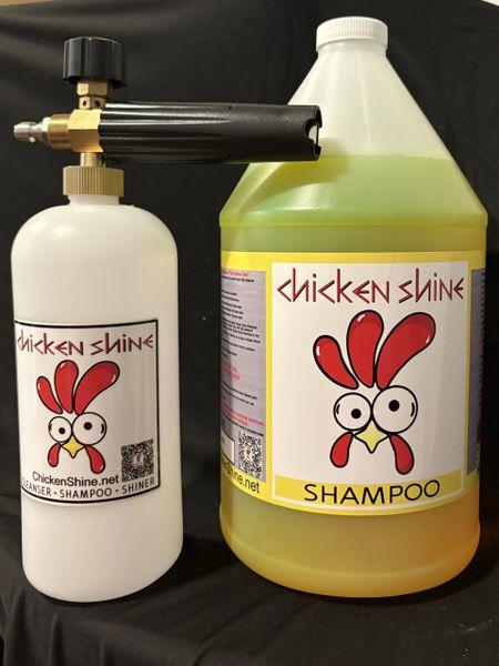 Chicken Shine Shampoo with foam cannon