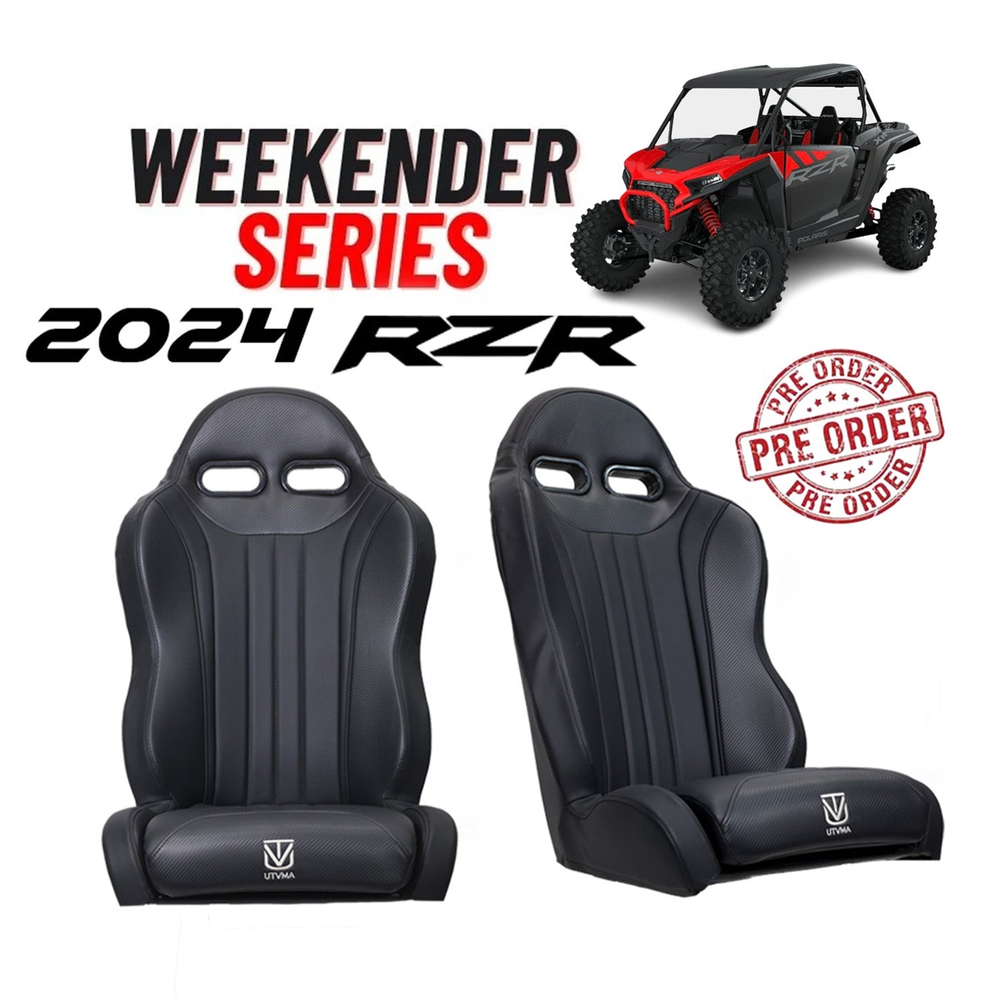 "Weekender" Series Pair of Front or Rear Suspension Bucket Seats RZR 1000 (2024)