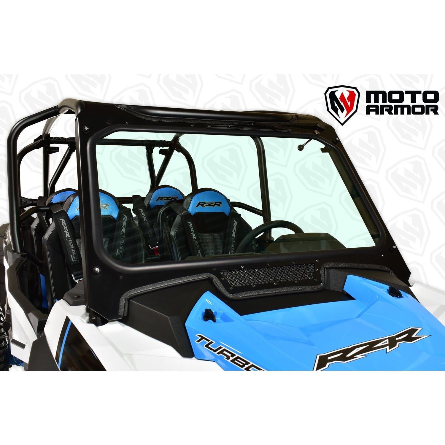 Moto Armor - 2018-2021 Polaris RZR TURBO S Model Full Glass Windshield