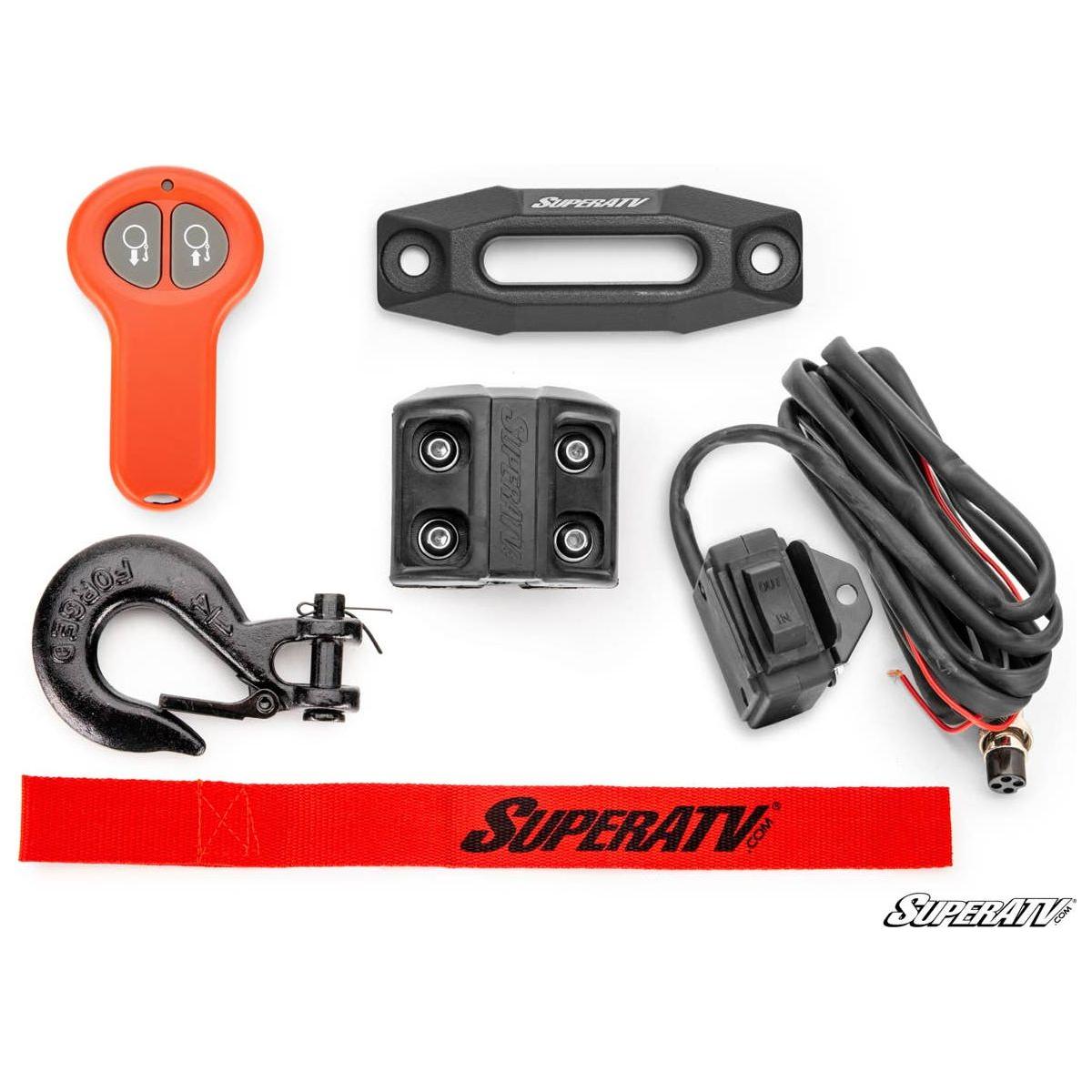 SuperATV 2500 LB. UTV/ATV Winch (With Wireless Remote & Synthetic Rope)