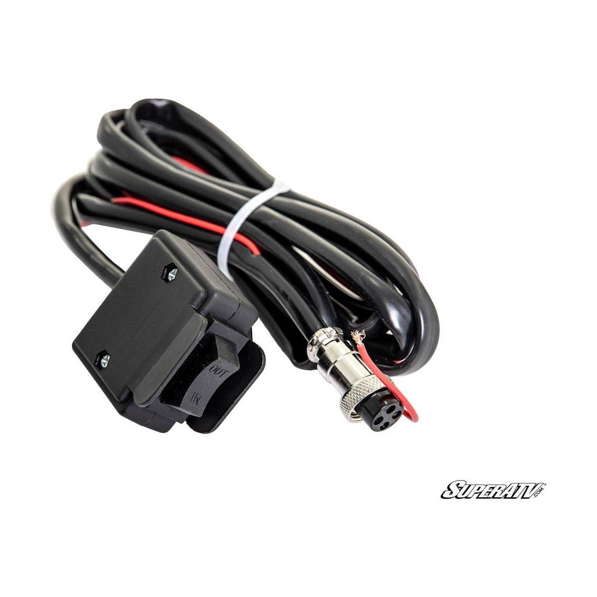 SuperATV 3500 LB UTV/ATV Winch With Wireless Remote &amp; Synthetic Rope