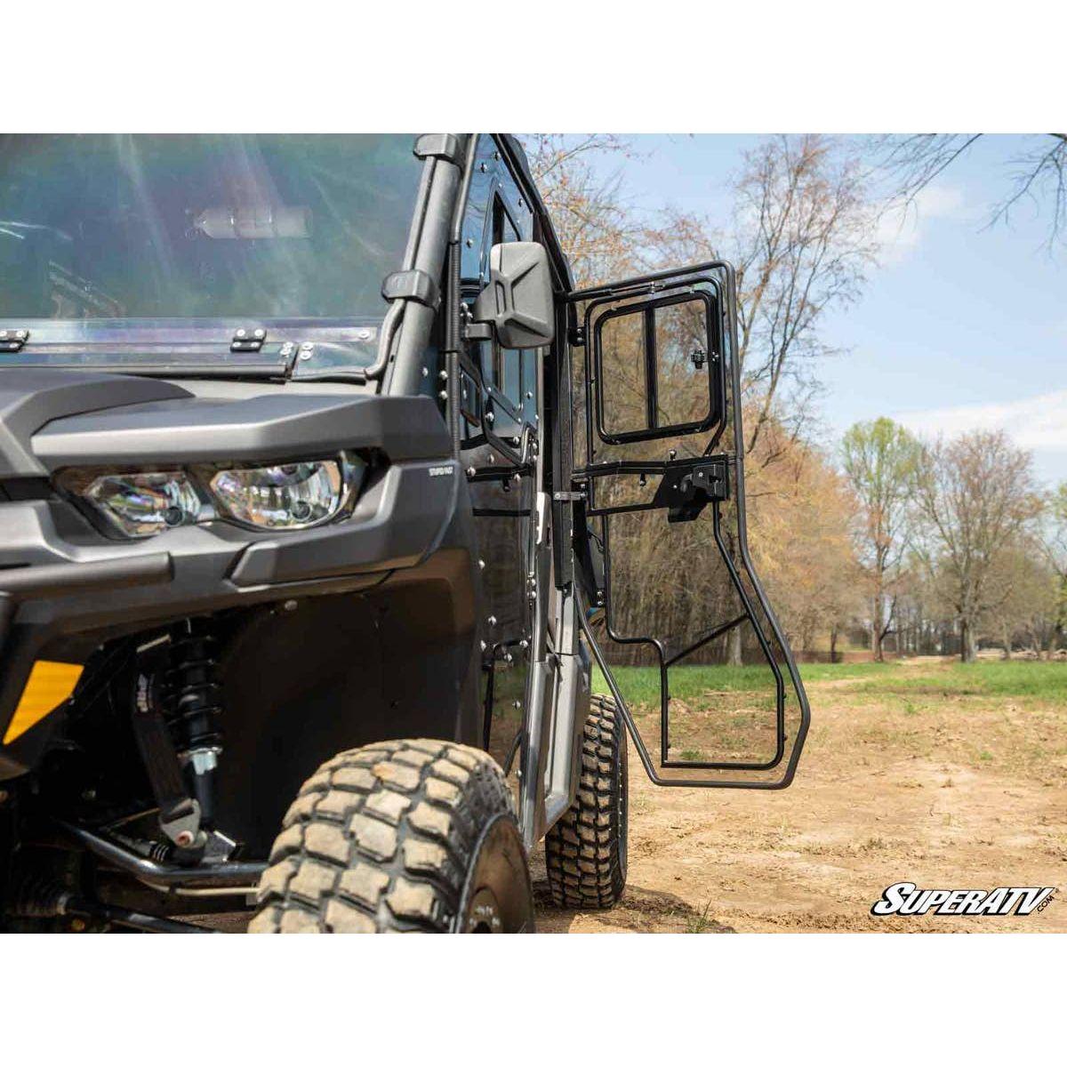 SuperATV 2017+ Can-Am Defender MAX Convertible Cab Enclosure Doors