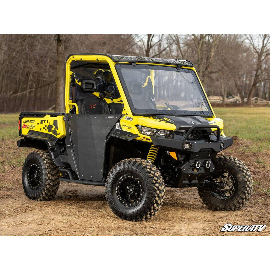 SuperATV 2016+ Can-Am Defender Maxdrive Power Flip Windshield