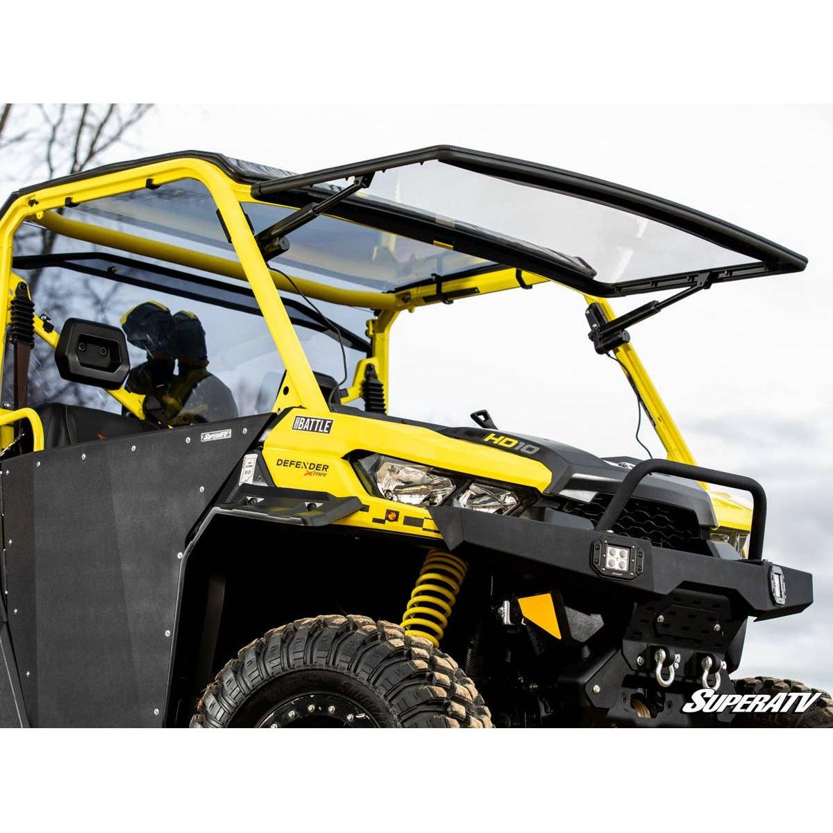 SuperATV 2016+ Can-Am Defender Maxdrive Power Flip Windshield
